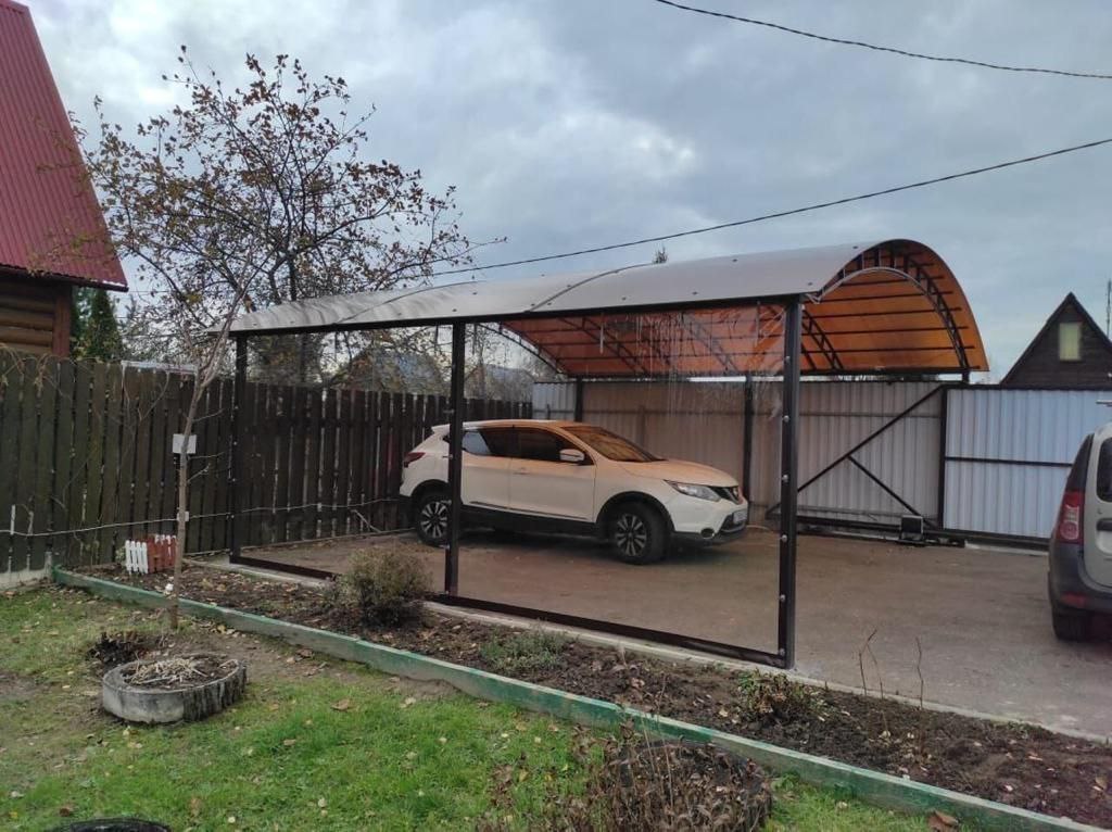 Прозрачные шторы ПВХ для навеса под автомобиль в Пошехонье